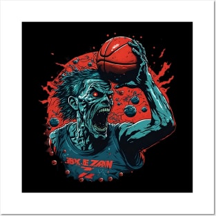Zombie Basket Posters and Art